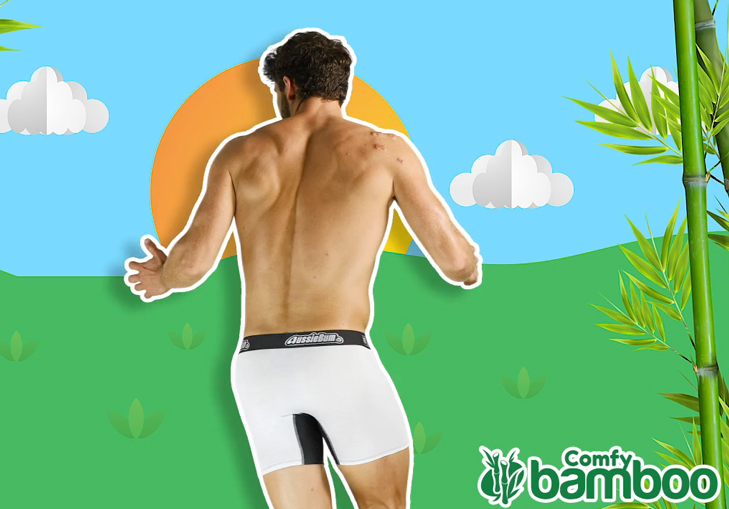 AussieBum Bambusové Boxerky COMFY BAMBOO White4